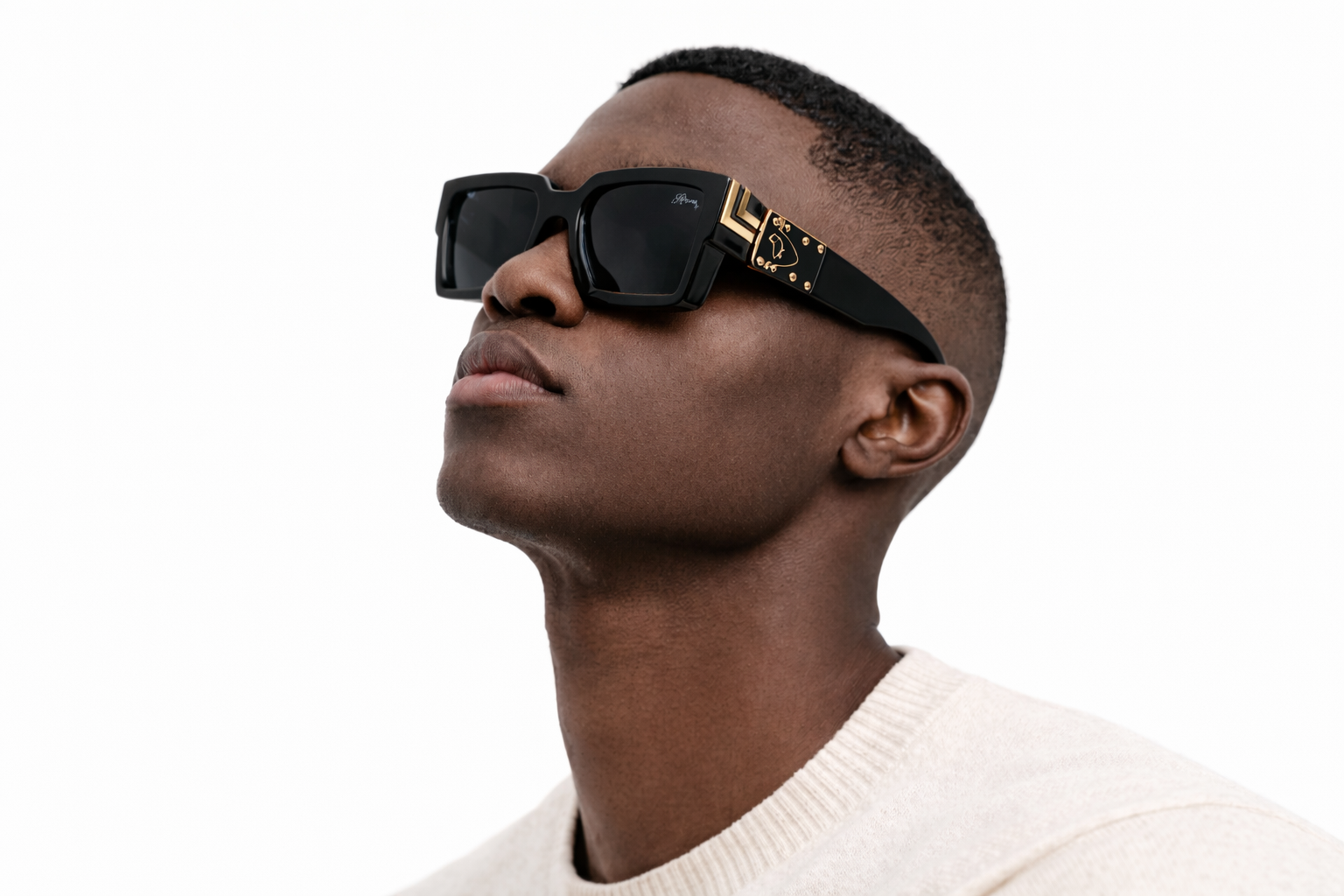 Africa Billionaire Sunglasses - Black & Gold