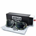 Africa Billionaire Sunglasses - Green Marble