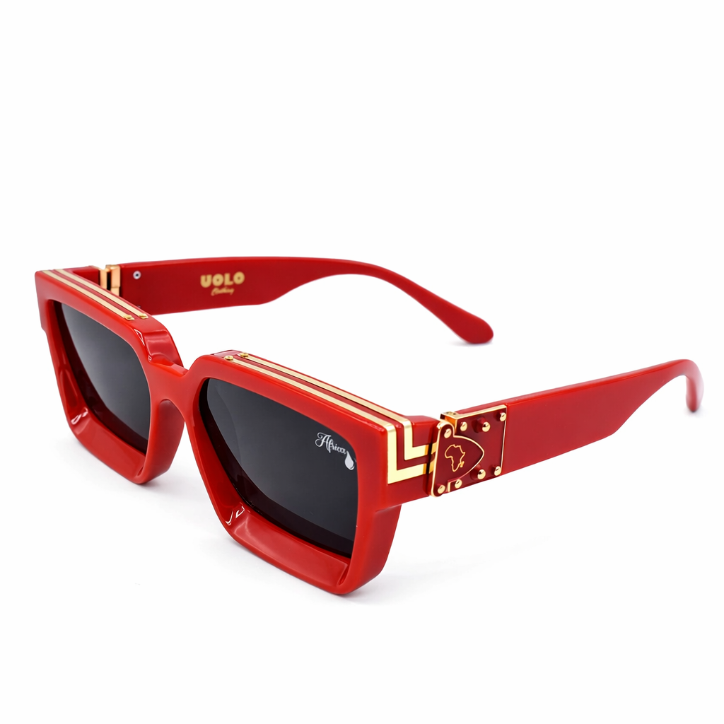 Africa Billionaire Sunglasses - Red
