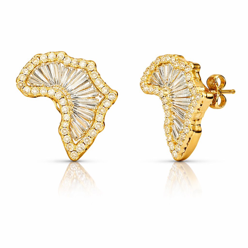 Africa Chandelier Studs Earrings