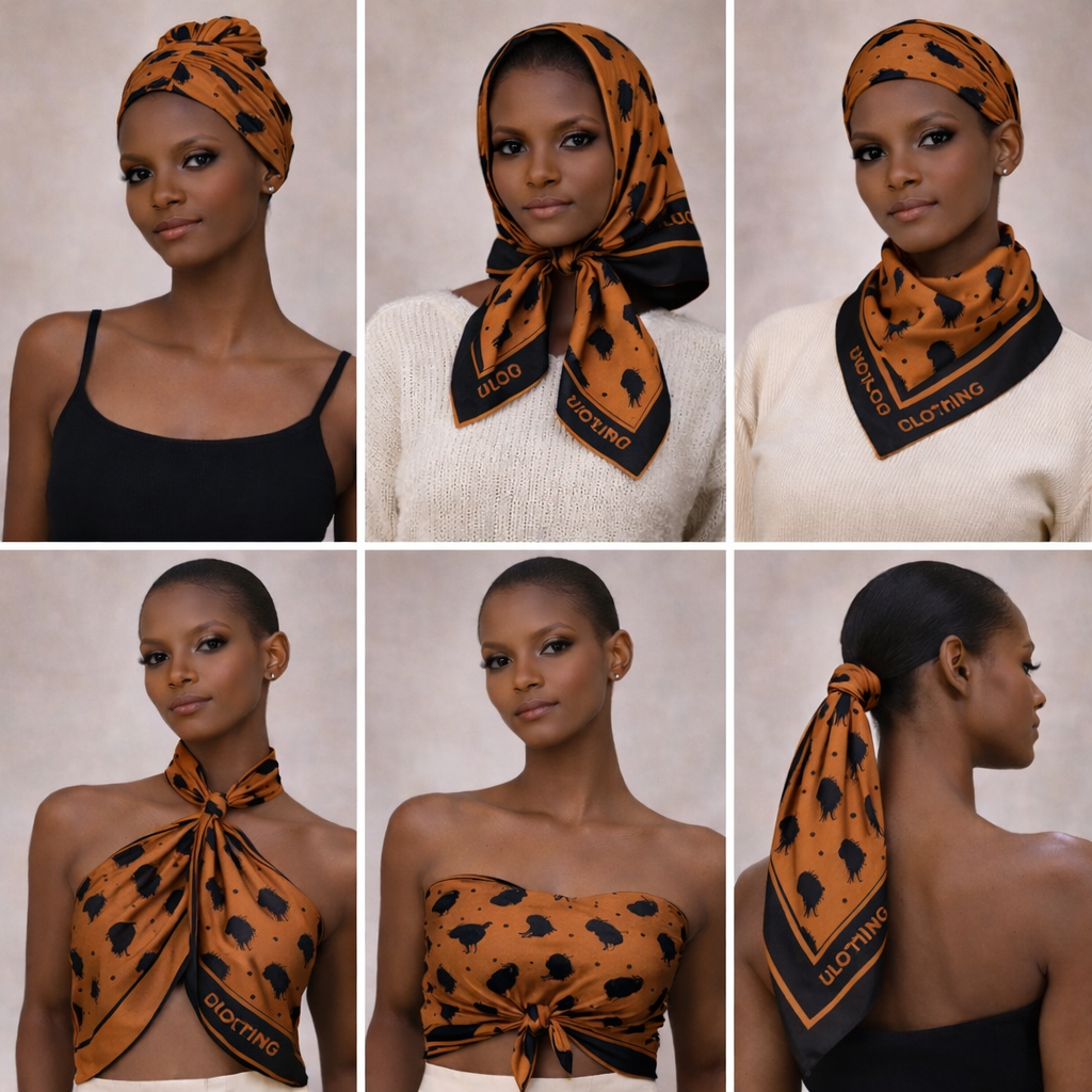 Africa Scarf - Brown