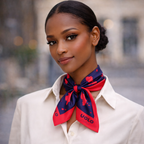 Africa Scarf - Navy Blue