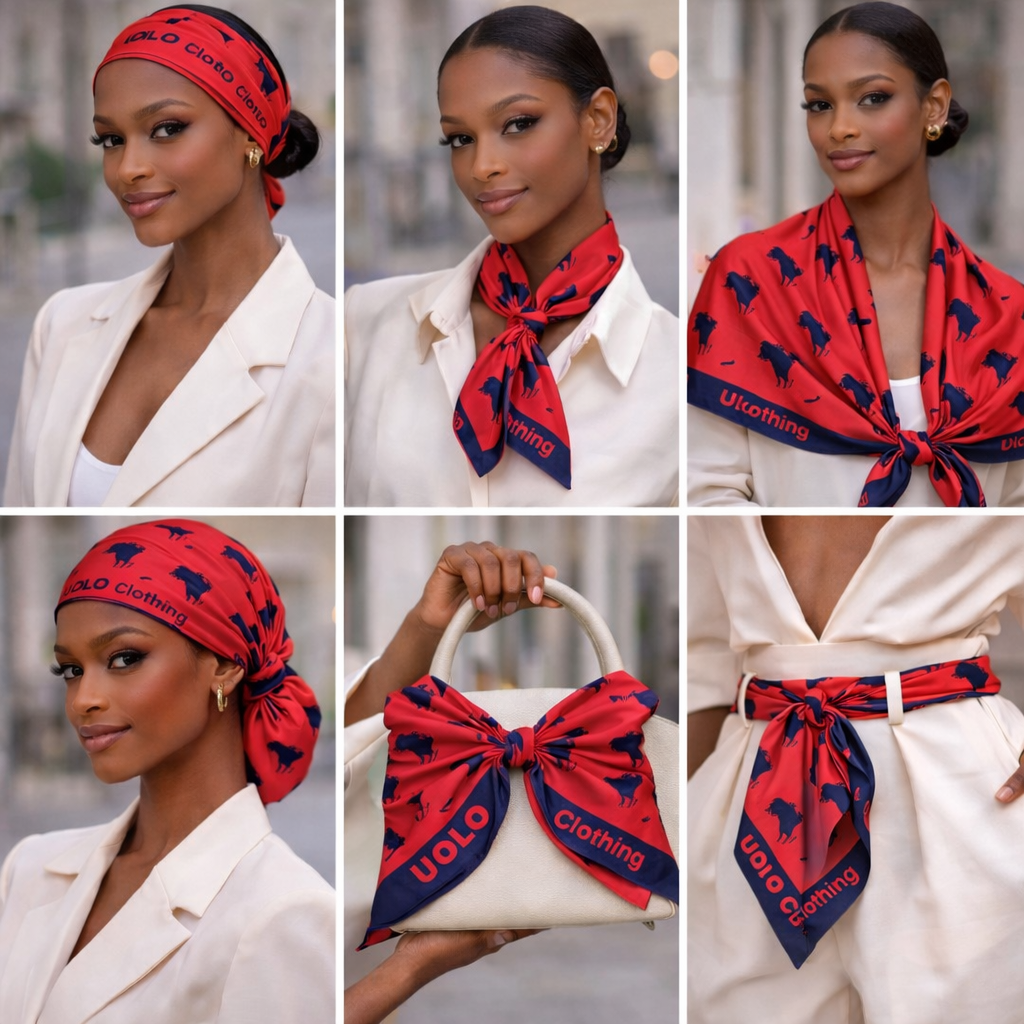 Africa Scarf - Red