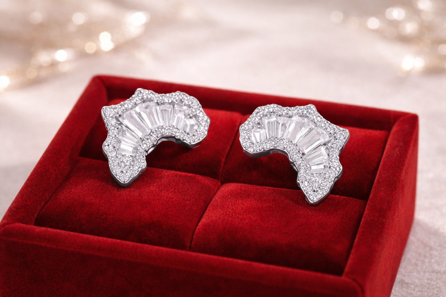 Africa Chandelier Studs Earrings