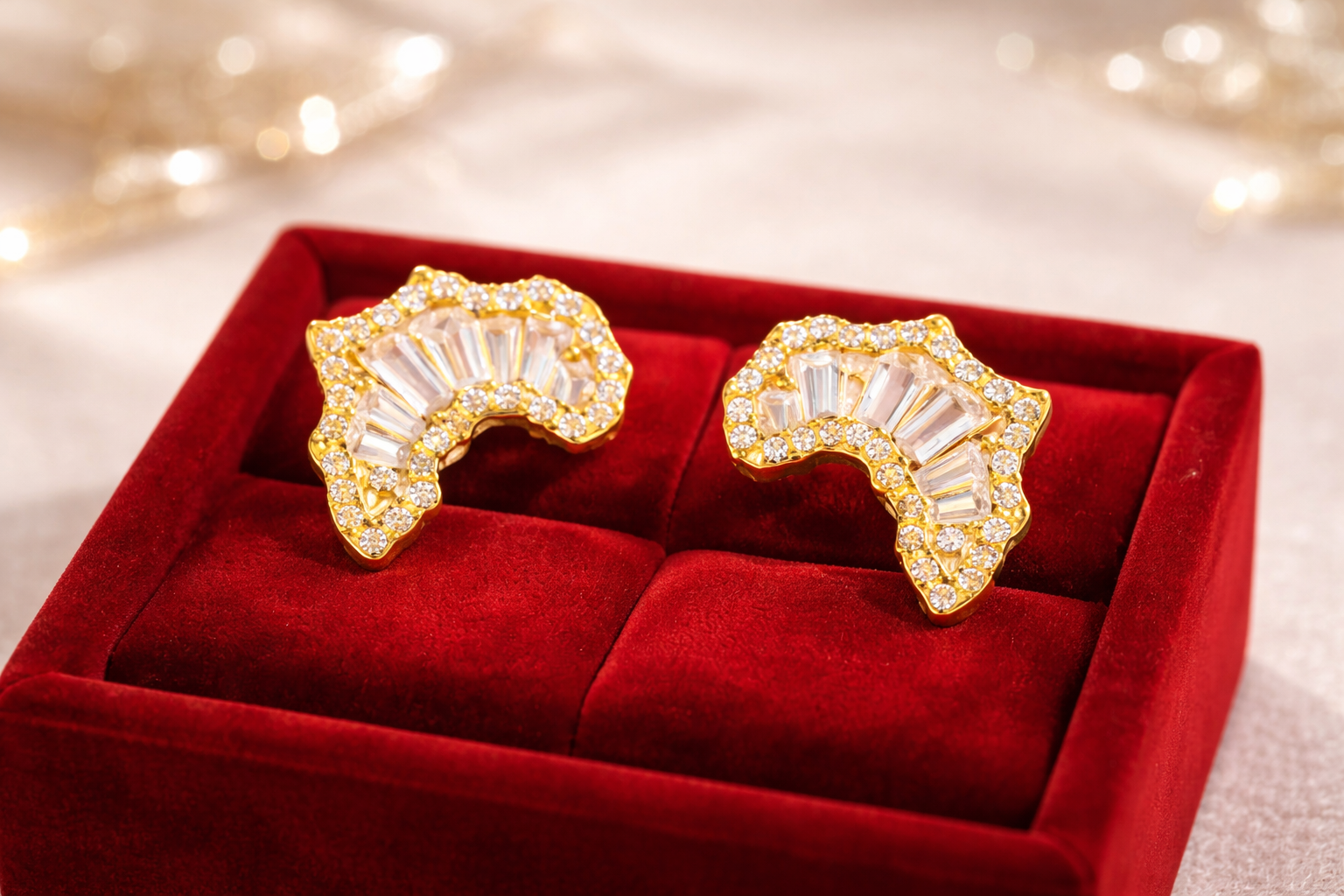 Africa Chandelier Studs Earrings